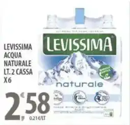 Sisa Levissima acqua naturale offerta
