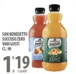 Sisa San benedetto succoso zero vari gusti offerta