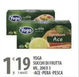 Sisa Yoga succhi di frutta offerta