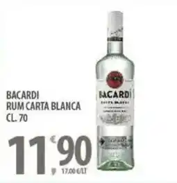 Sisa Bacardi rum carta blanca offerta