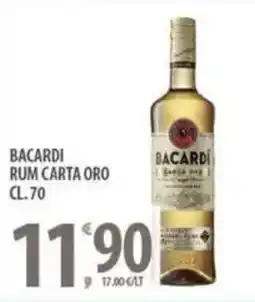 Sisa Bacardi rum carta oro offerta