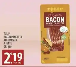 Sisa Tulip bacon pancetta affumicata a fette offerta