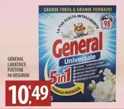 Sisa General lavatrice fustone 98 misurini offerta