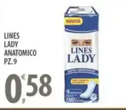 Sisa Lines lady anatomico pz.9 offerta