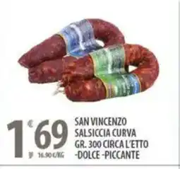 Sisa San vincenzo salsiccia curva offerta