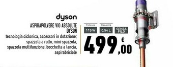 Dyson aspirapolvere vio absolute
