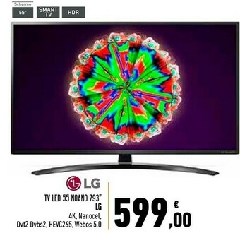 Conad Superstore Tv led 55 noano 793" smart tv hdr offerta