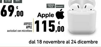 Airpods auricolari con microfono