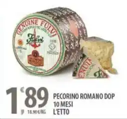 Sisa Pecorino romano dop 10 mesi offerta