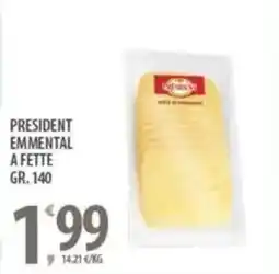 Sisa President emmental a fette offerta