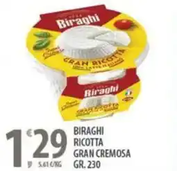 Sisa Biraghi ricotta gran cremosa offerta