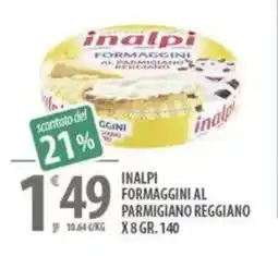 Sisa Inalpi formaggini al parmigiano reggiano offerta