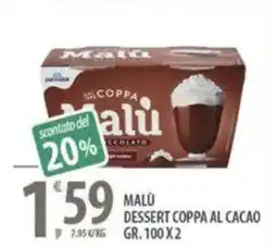 Sisa Malù dessert coppa al cacao offerta