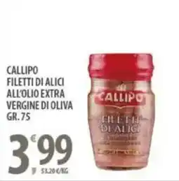 Sisa Callipo filetti di alici all'olio extra vergine di oliva offerta