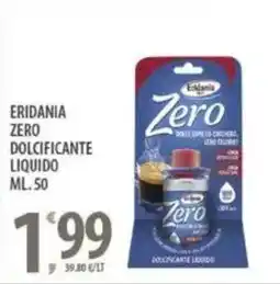 Sisa Eridania zero dolcificante liquido offerta
