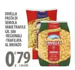 Sisa Divella pasta di semola varie trafile offerta
