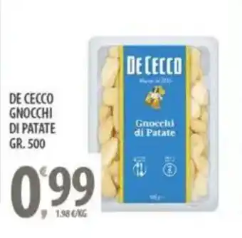 Sisa De cecco gnocchi di patate offerta