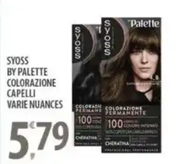 Sisa Syoss by palette colorazione capelli varie nuances offerta
