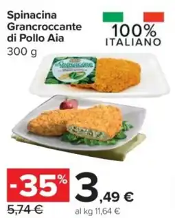Carrefour Express Spinacina Grancroccante di Pollo Aia offerta