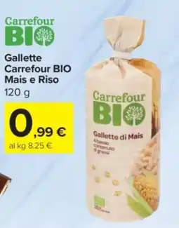 Carrefour Express Gallette Carrefour BIO Mais e Riso offerta