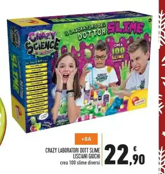 Conad Superstore Lisciani giochi crazy laboratori dott slime offerta