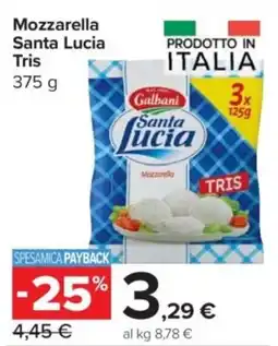 Carrefour Express Mozzarella Santa Lucia Tris offerta