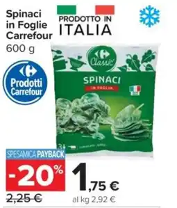 Carrefour Express Spinaci in Foglie Carrefour offerta