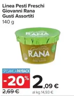 Carrefour Express Linea Pesti Freschi Giovanni Rana Gusti Assortiti offerta