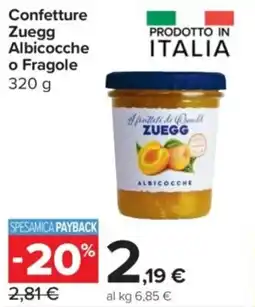 Carrefour Express Confetture Zuegg Albicocche o Fragole offerta