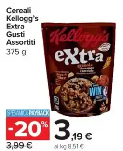 Carrefour Express Cereali Kellogg's Extra Gusti Assortiti offerta