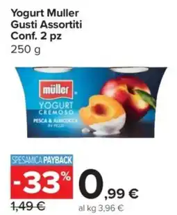 Carrefour Express Yogurt Muller Gusti Assortiti Conf. 2 pz offerta