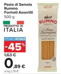 Carrefour Express Pasta di Semola Rummo Formati Assortiti offerta