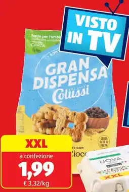 ALDI Colussi biscotti gocce di cioccolato gran dispensa XXL offerta
