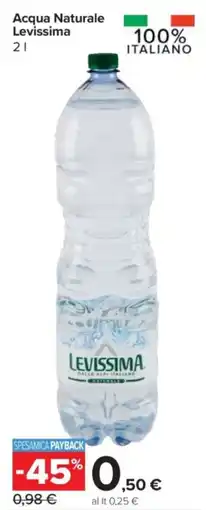 Carrefour Express Acqua Naturale Levissima offerta