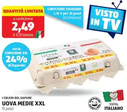 ALDI I COLORI DEL SAPORE Uova medie XXL 15 pezzi offerta