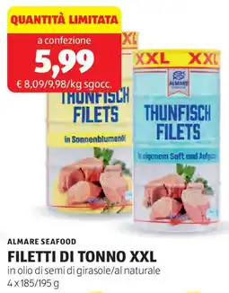 ALDI Almare seafood filetti di tonno XXL offerta