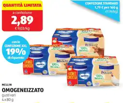 ALDI Mellin omogeneizzato offerta