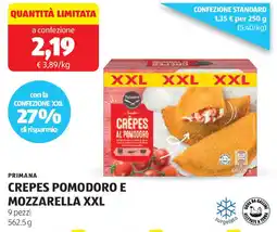 ALDI Primana crepes pomodoro e mozzarella XXL offerta