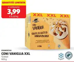 ALDI Grandessa coni vaniglia XXL offerta