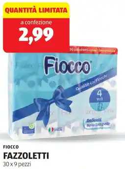 ALDI Fiocco fazzoletti offerta