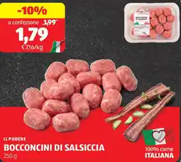 ALDI Il podere bocconcini di salsiccia offerta