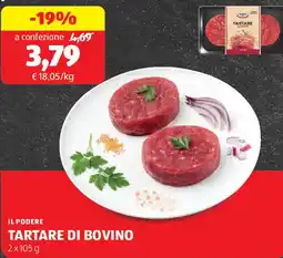 ALDI Il podere tartare di bovino offerta