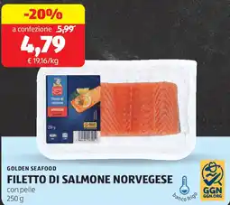 ALDI Golden seafood filetto di salmone norvegese offerta