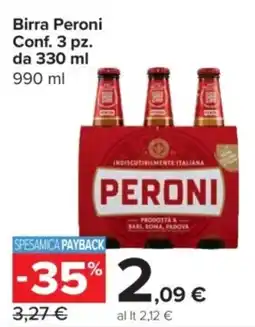 Carrefour Express Birra Peroni offerta