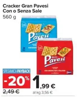 Carrefour Express Cracker Gran Pavesi Con o Senza Sale offerta