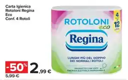 Carrefour Express Carta Igienica Rotoloni Regina Eco offerta