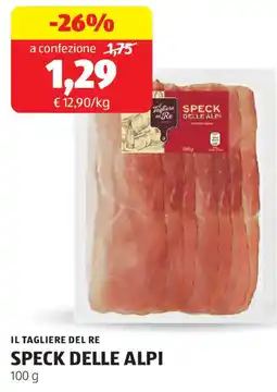 ALDI Il tagliere del re speck delle alpi offerta