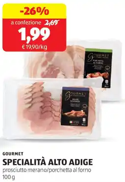 ALDI Gourmet specialità alto adige offerta