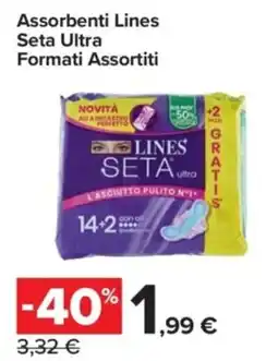 Carrefour Express Assorbenti Lines Seta Ultra Formati Assortiti offerta