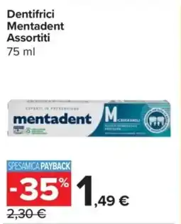 Carrefour Express Dentifrici Mentadent Assortiti offerta